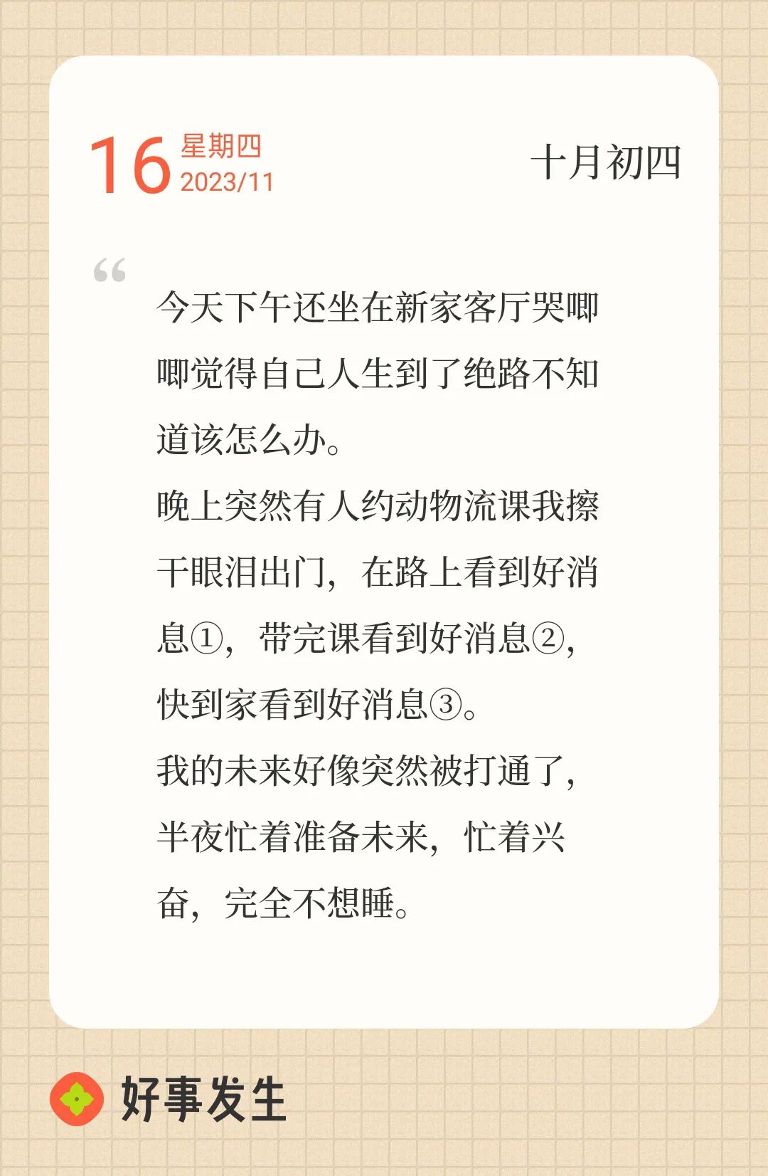 低谷期的记录